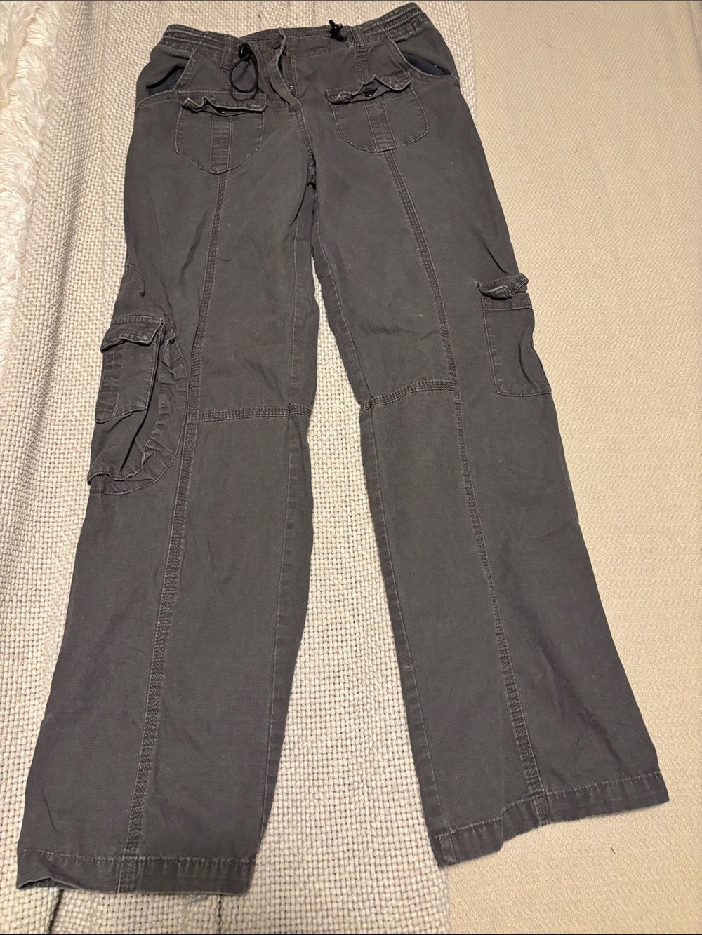 Brandy Melville Gray Cargo Utility Pants